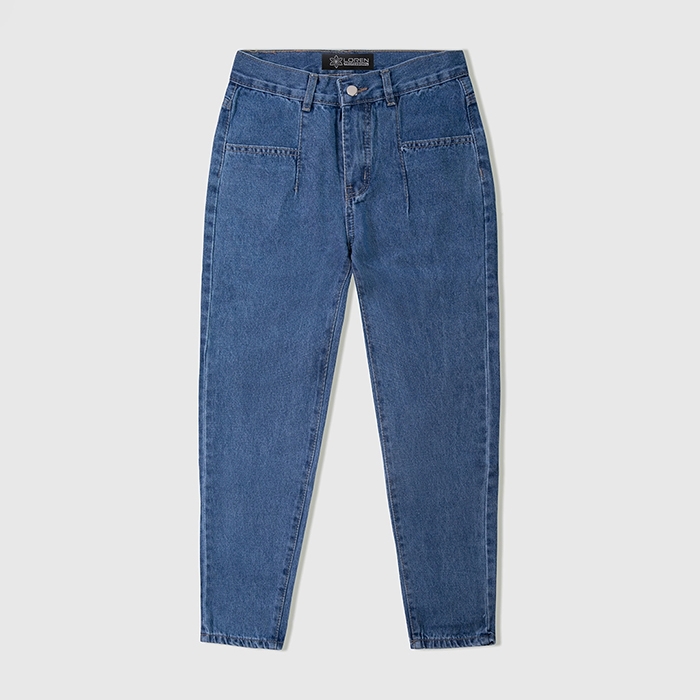 Quần jean baggy LOREN trơn kiểu túi B51038