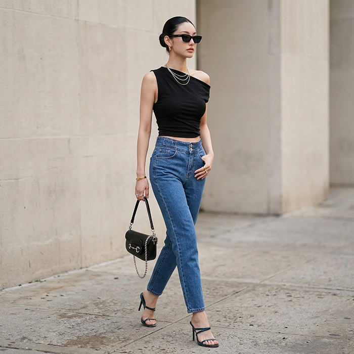Quần jean baggy LOREN lưng kiểu B51040