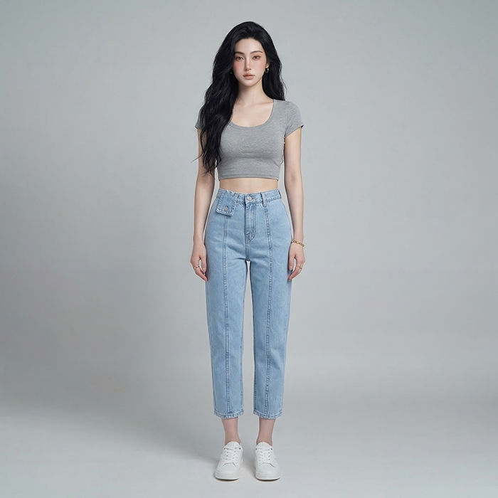 Quần jean baggy nữ LOREN kiểu B51069