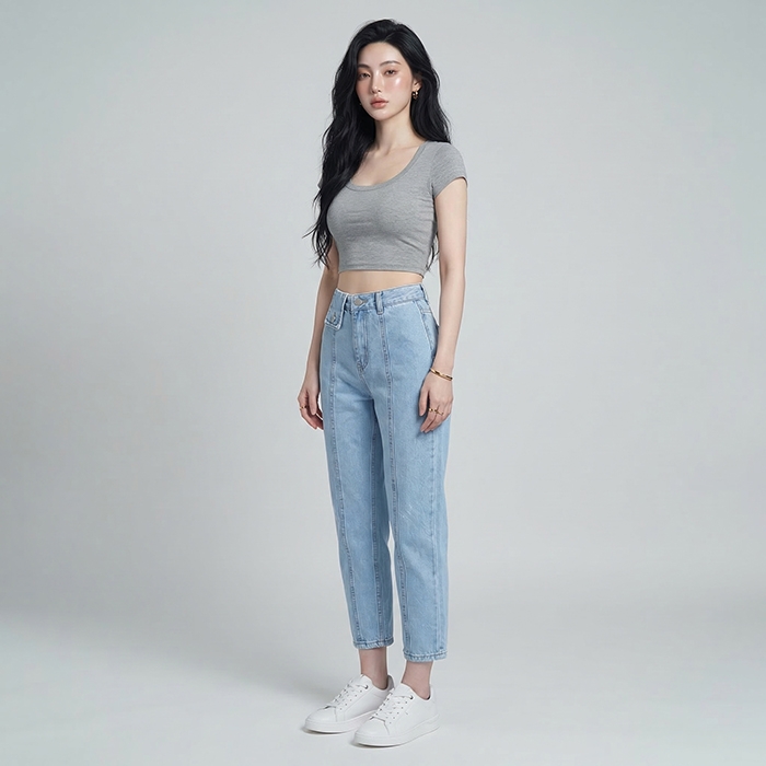 Quần jean baggy nữ LOREN kiểu B51069