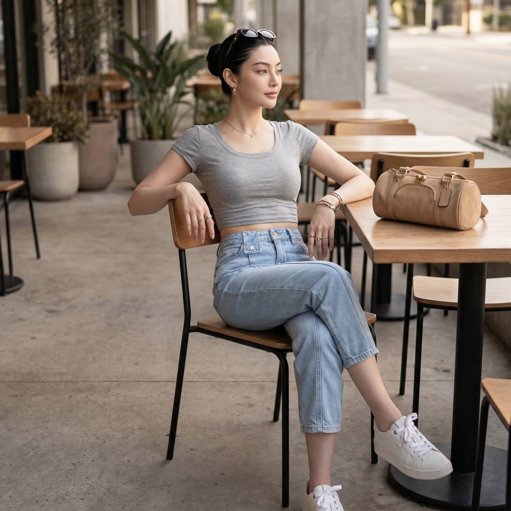 Quần jean baggy nữ LOREN kiểu B51069