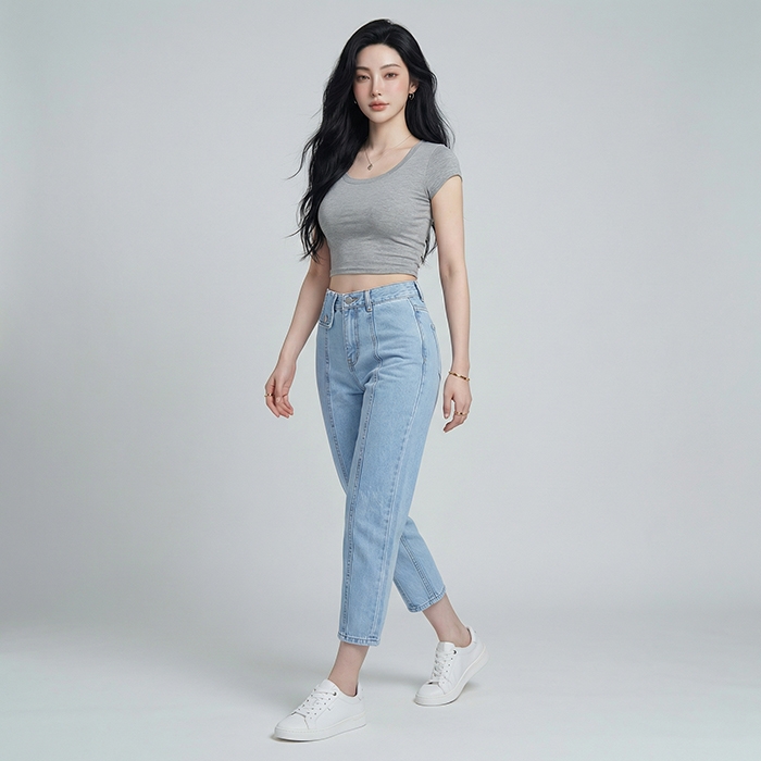 Quần jean baggy nữ LOREN kiểu B51069