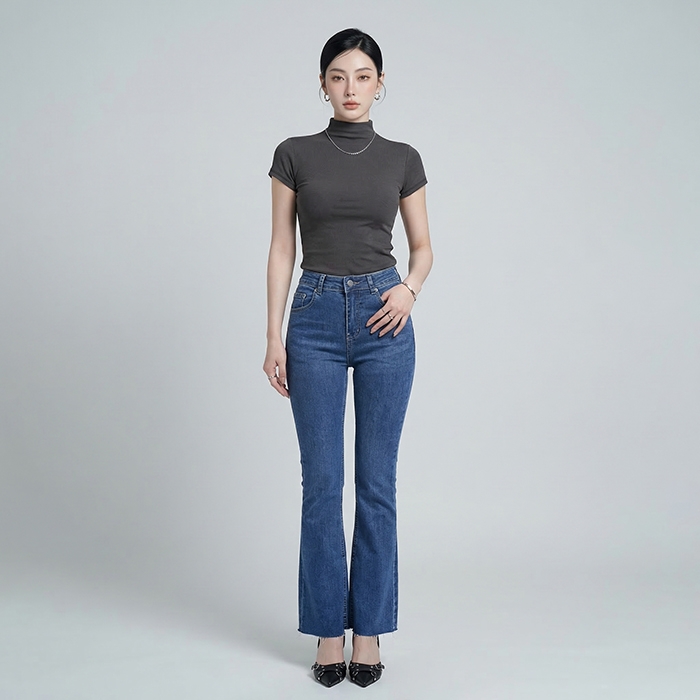 Quần jean nữ LOREN ống bas B5989