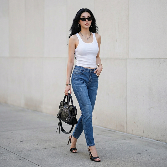 Quần jean nữ LOREN Regular B5990