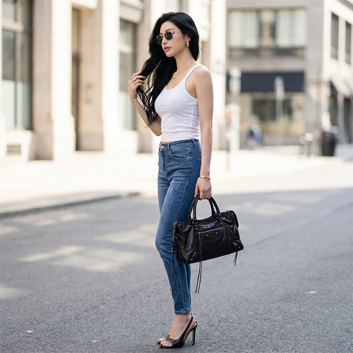 Quần jean nữ LOREN Regular B5990