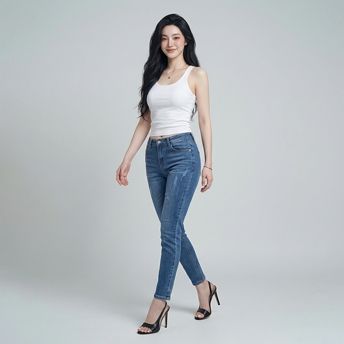Quần jean nữ LOREN Regular B5990