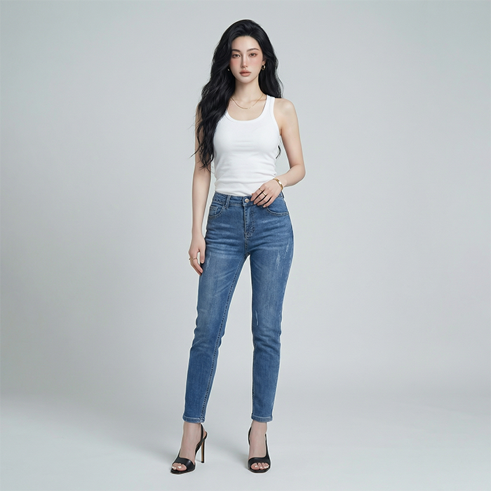 Quần jean nữ LOREN Regular B5990