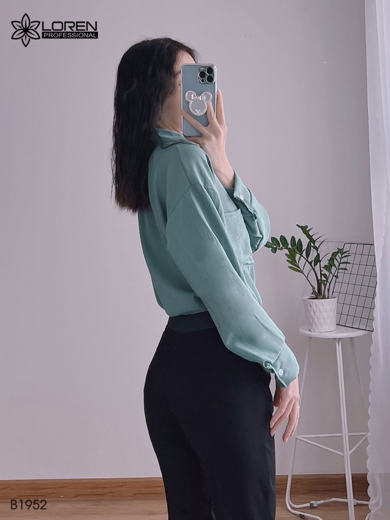 Quần tây baggy nữ LOREN lưng thun B1952