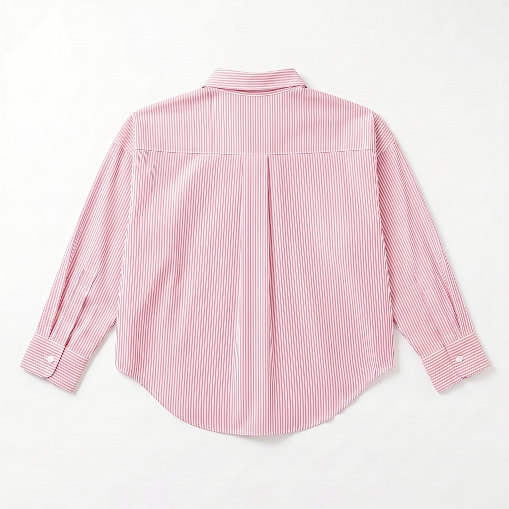 Áo sơ mi nữ form rộng LOREN cotton Oxford tối giản WASH11140