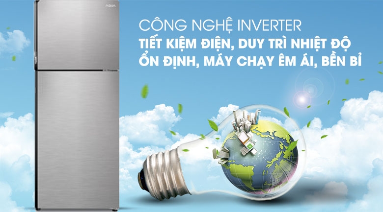 Tủ lạnh Aqua AQR-T249MA(SV) Inverter 235 lít | Siêu thị Điện máy Eco-Mart