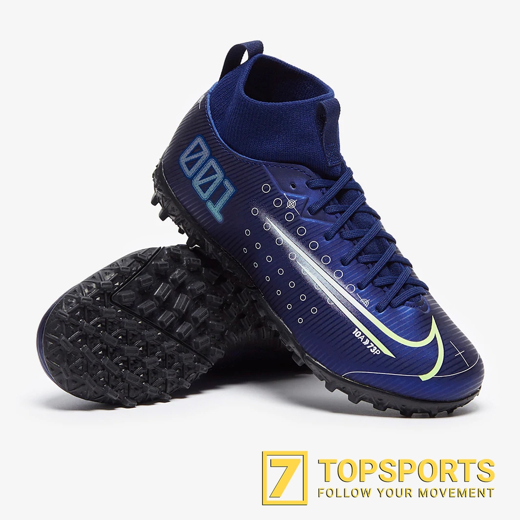 Nike Mercurial Superfly 7 Academy TF Kids – Blue Void/Volt/White BQ5407 401  7TOPSPORTSVN