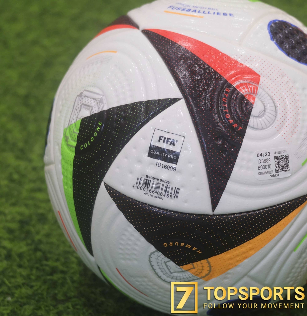 Adidas Euro24 Fussballliebe Pro - White/Black/Glow Blue IQ3682 7TOPSPORTSVN