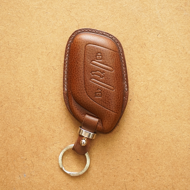 Bao da chìa khóa ô tô MG - Dòng da Vachetta