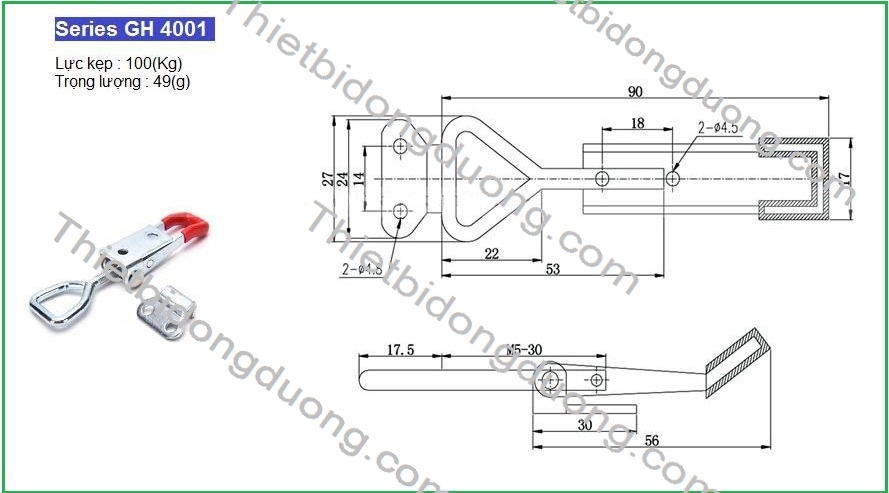 Cam kẹp GH4001