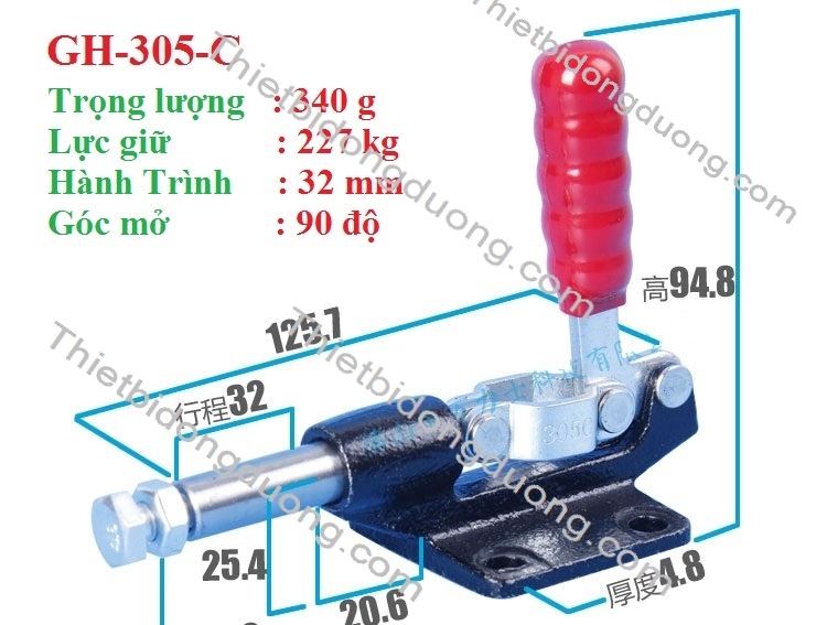 Cam kẹp GH305CM