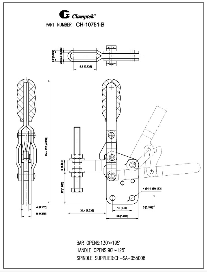 Kẹp định vị CH10751B