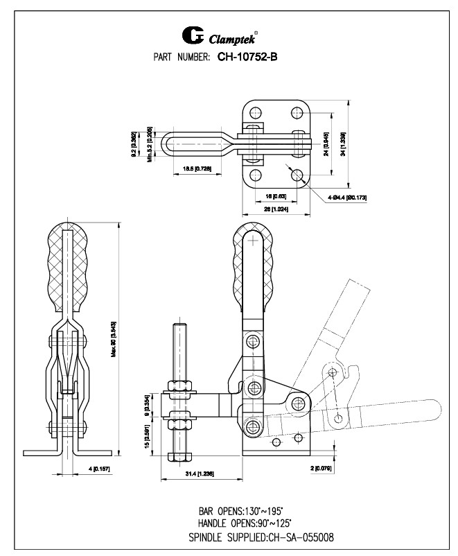 Kẹp định vị CH10752B
