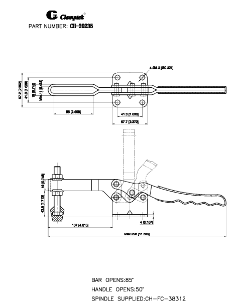 Cam kẹp ngang CH20235