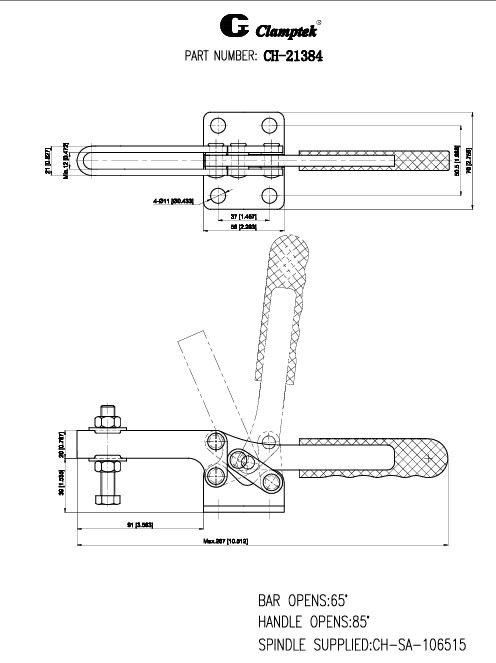 Cam kẹp ngang CH21384