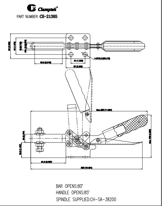 Cam kẹp ngang CH21385