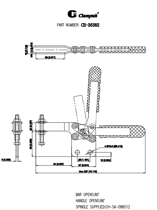 Cam kẹp ngang CH26382