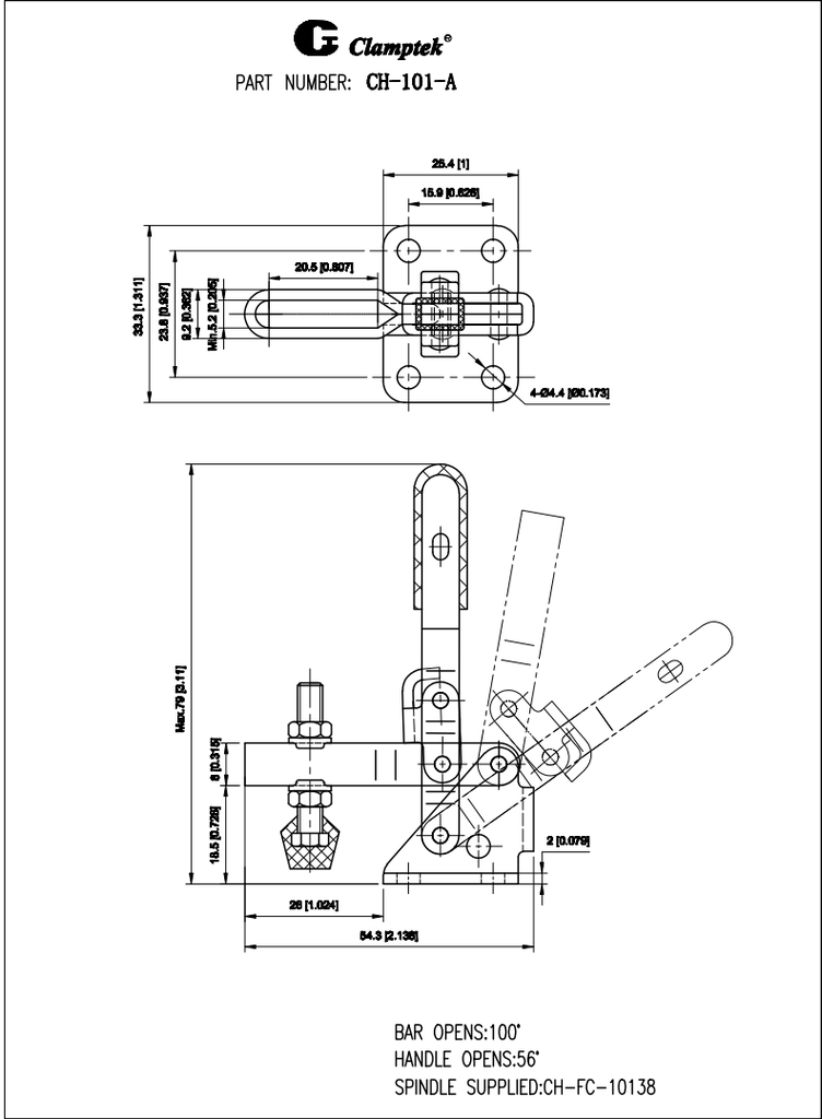 Kẹp định vị CH101A