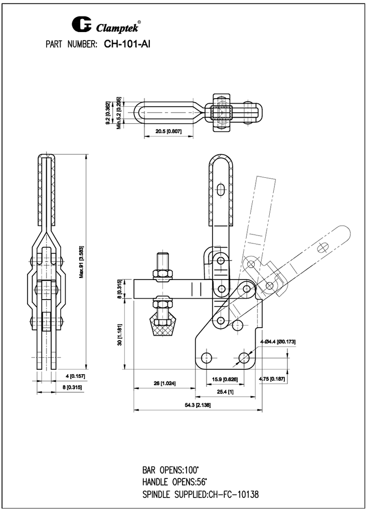Kẹp định vị CH101AI