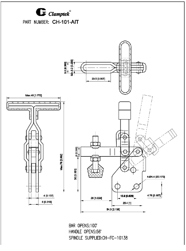 Kẹp định vị CH101AIT