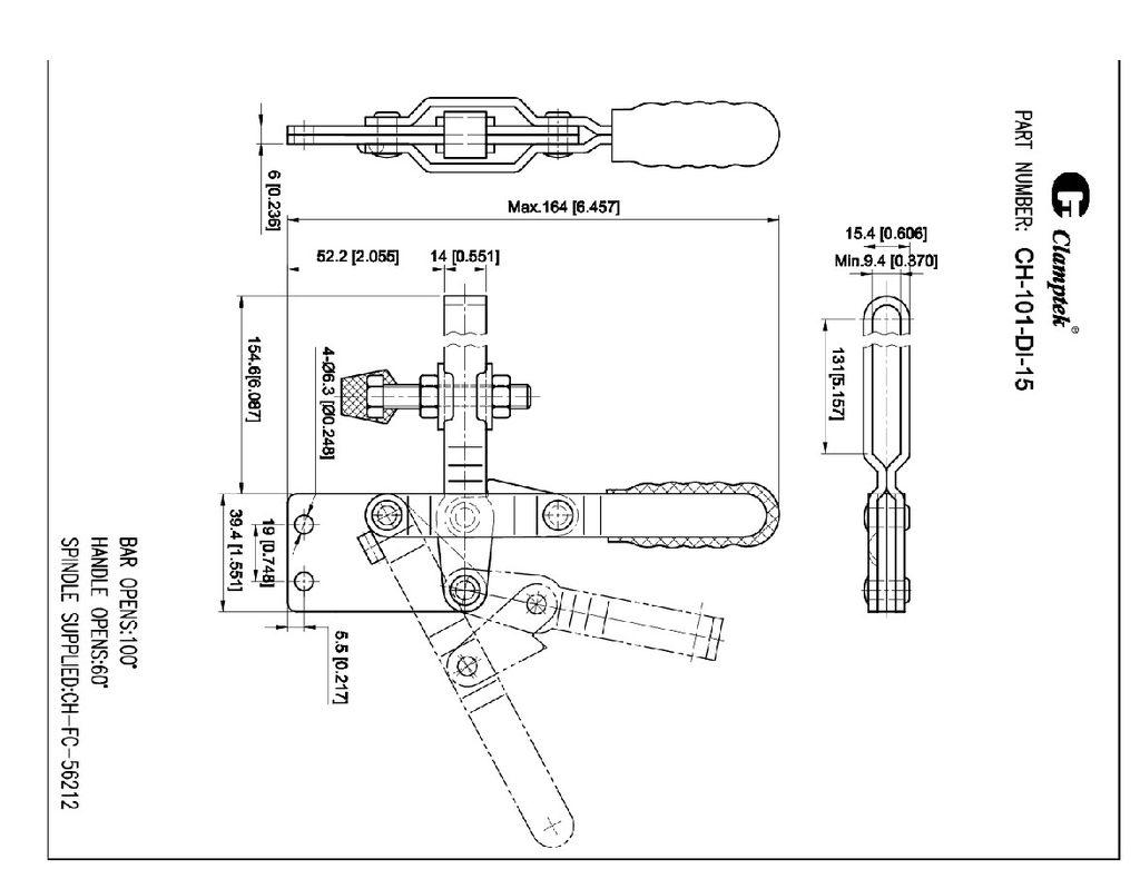 Kẹp định vị CH101DI-15