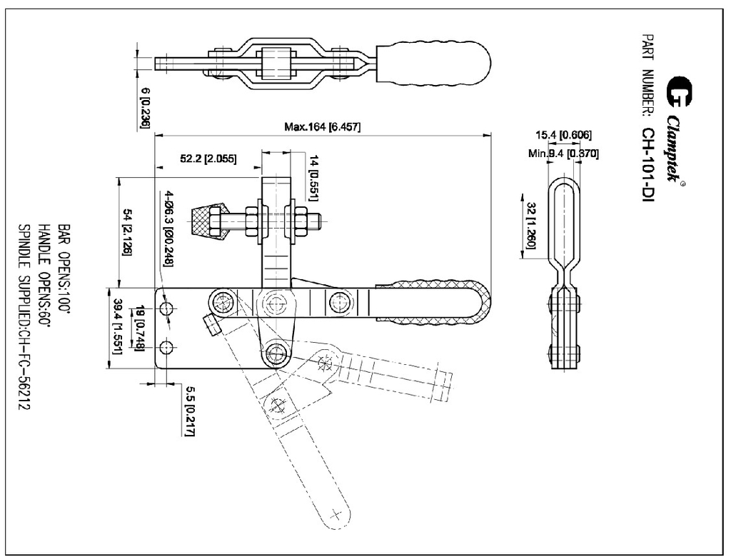 Kẹp định vị CH101DI