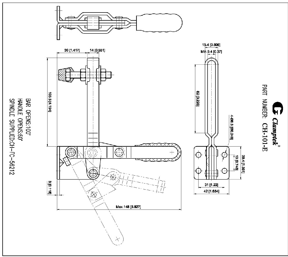 Kẹp định vị CH101E