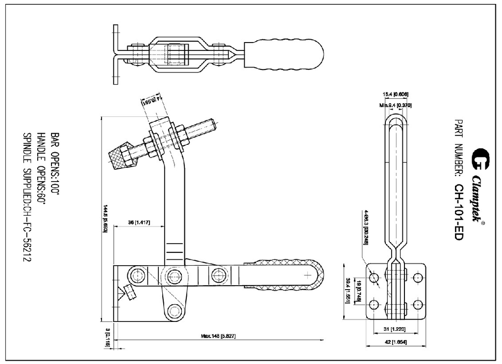 Kẹp định vị CH101ED