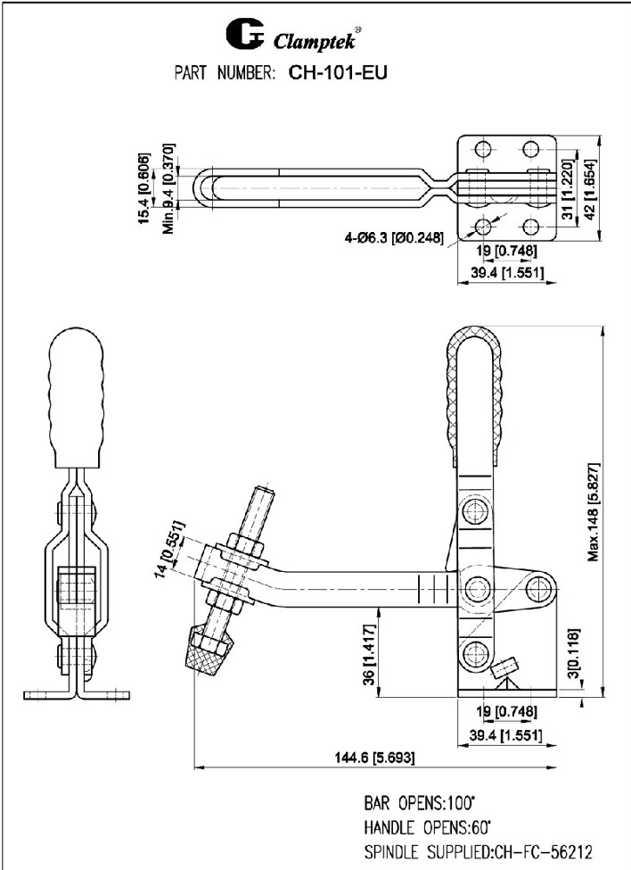 Kẹp định vị CH101EU