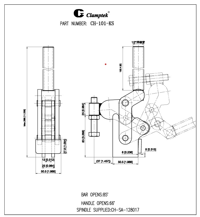 Kẹp định vị CH101KS