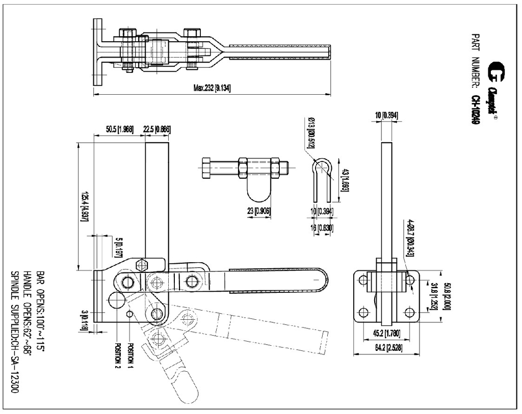 Kẹp định vị CH10249