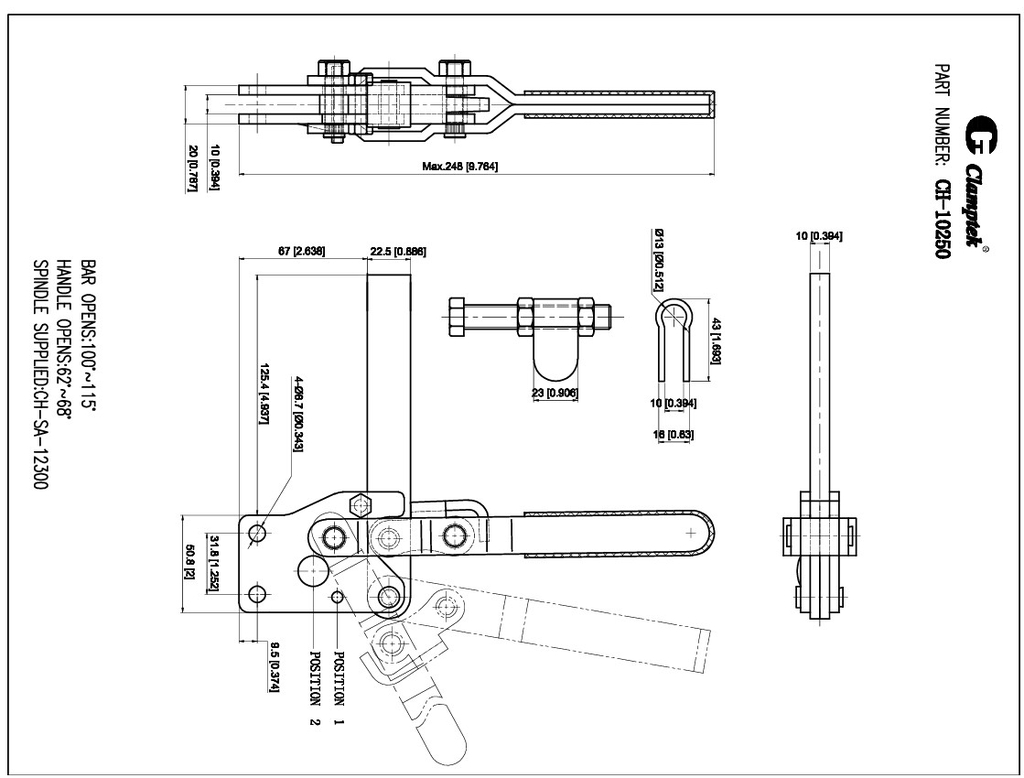 Kẹp định vị CH10250
