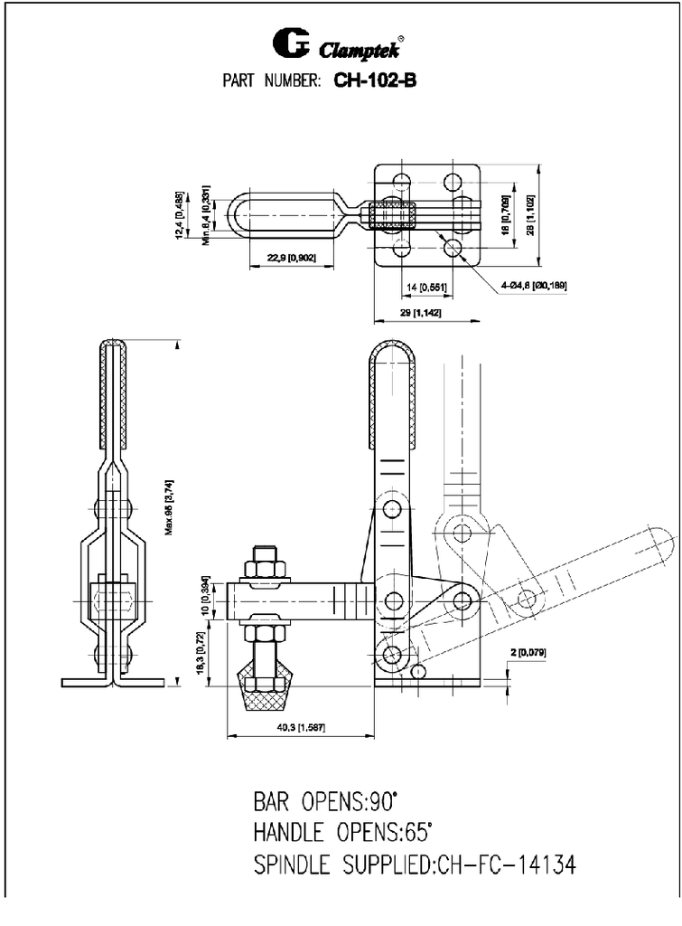 Kẹp định vị CH102B