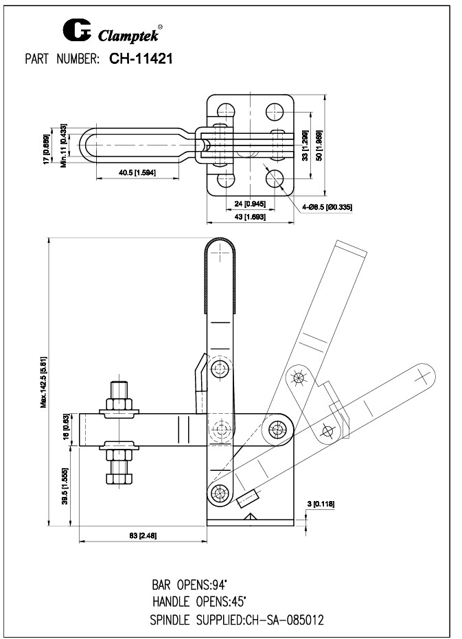 Kẹp định vị CH11421