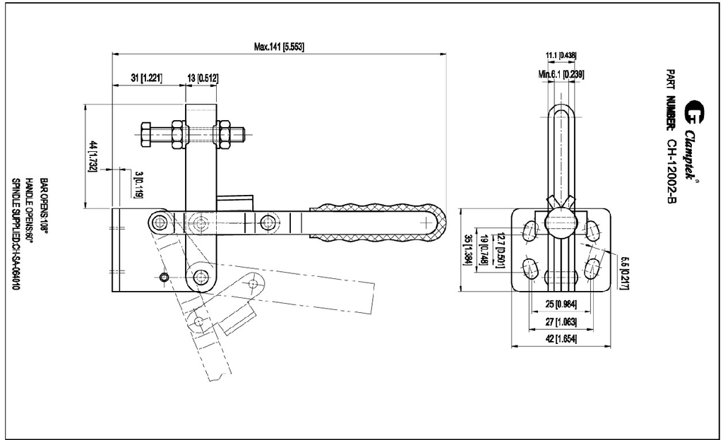 Kẹp định vị CH12002B