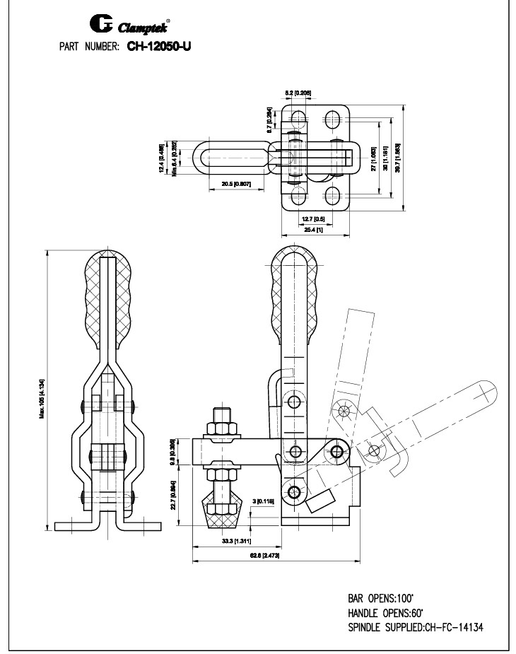 Kẹp định vị CH12050U
