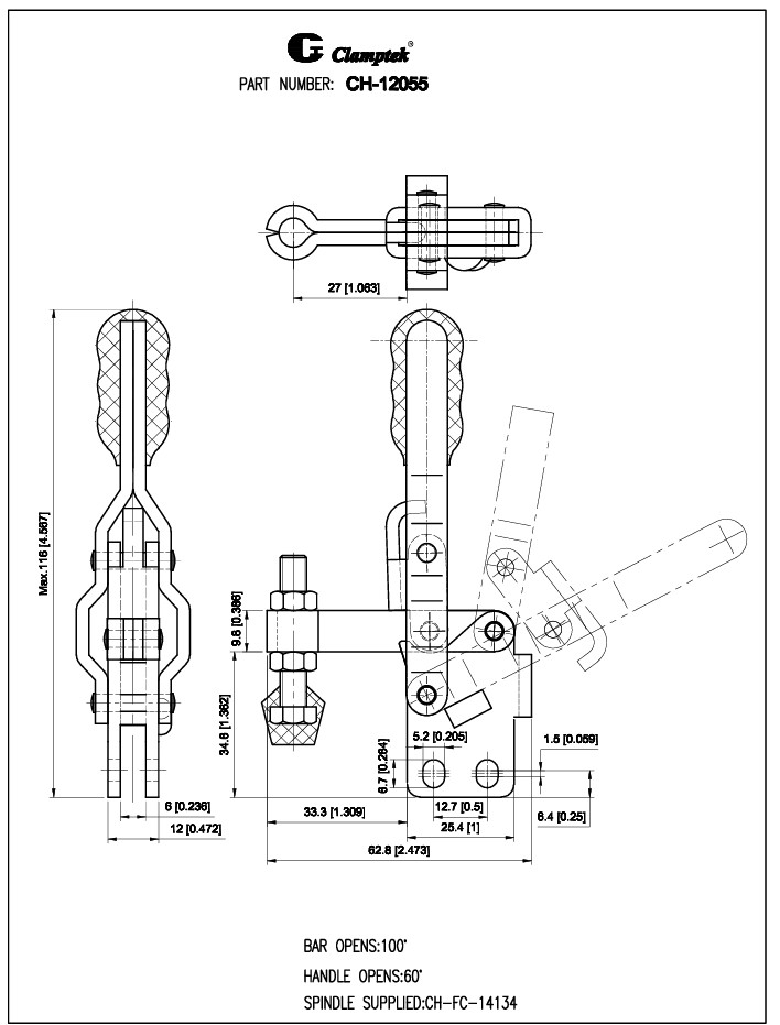 Kẹp định vị CH12055