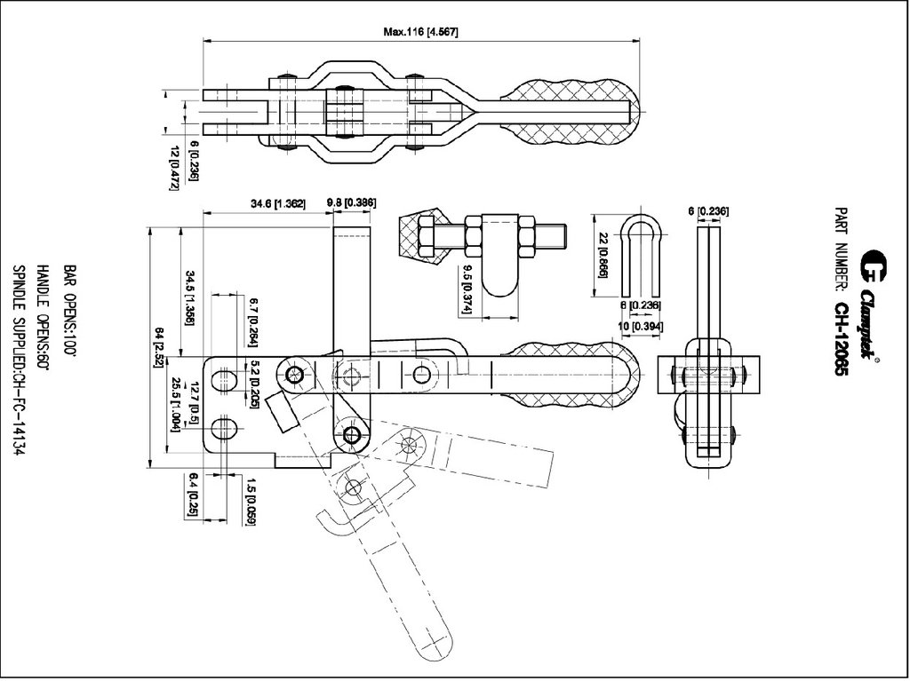 Kẹp định vị CH12065