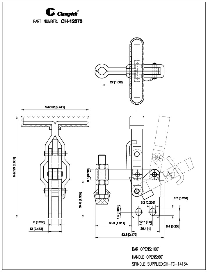 Kẹp định vị CH12075