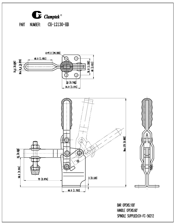 Kẹp định vị CH12130HB