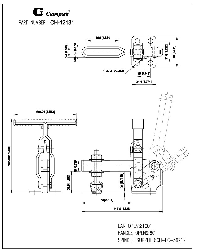 Kẹp định vị CH12131