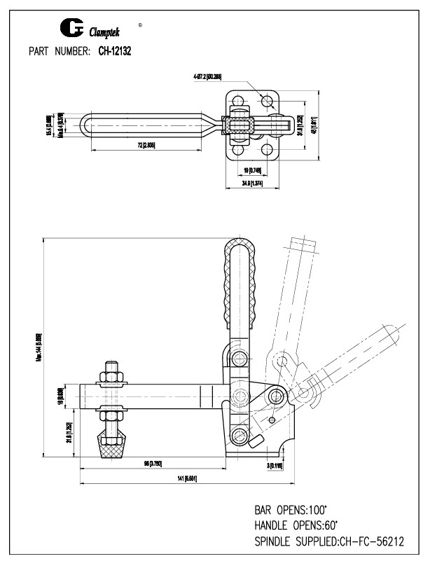 Kẹp định vị CH12132