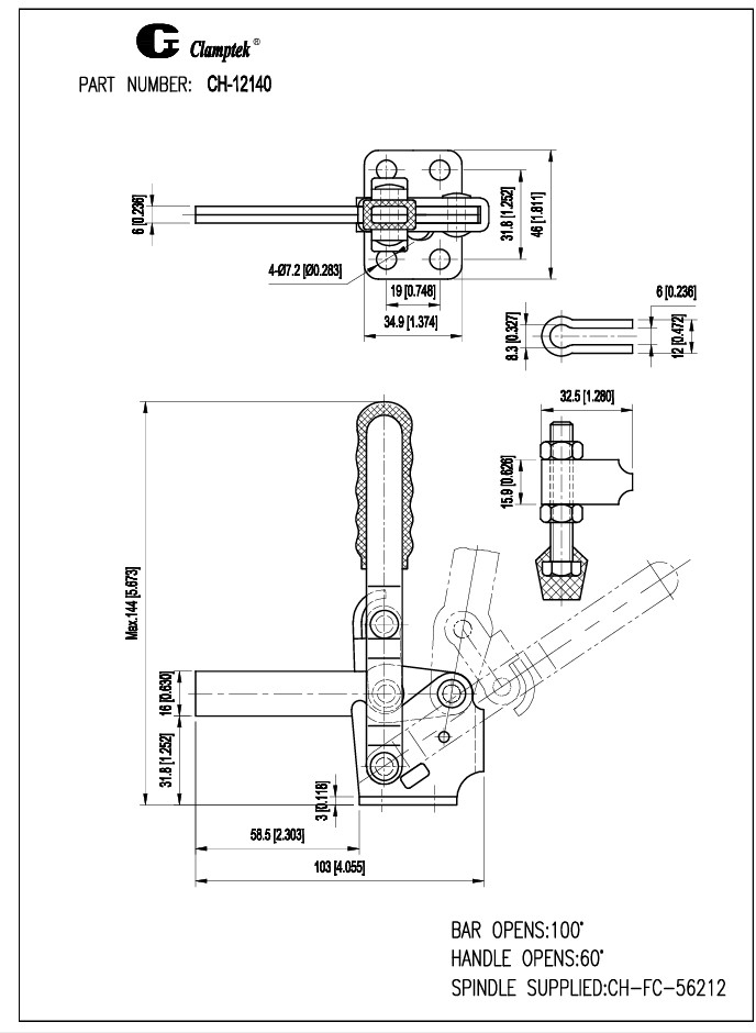 Kẹp định vị CH12140