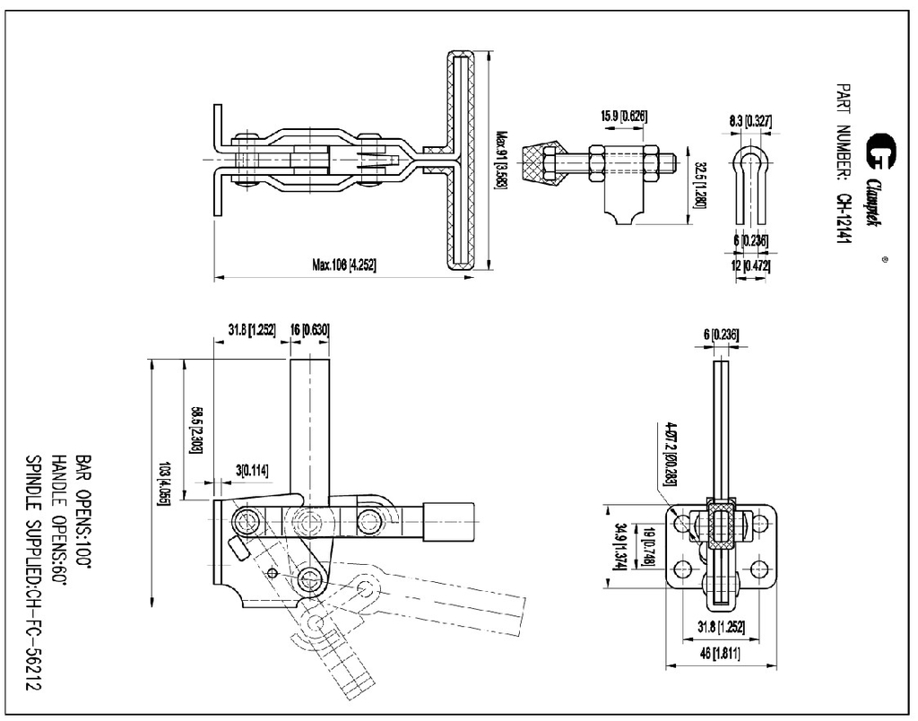 Kẹp định vị CH12141