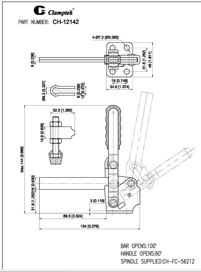 Kẹp định vị CH12142