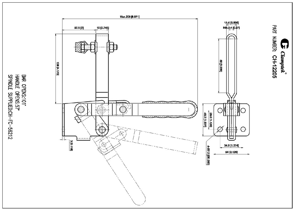 Kẹp định vị CH12205